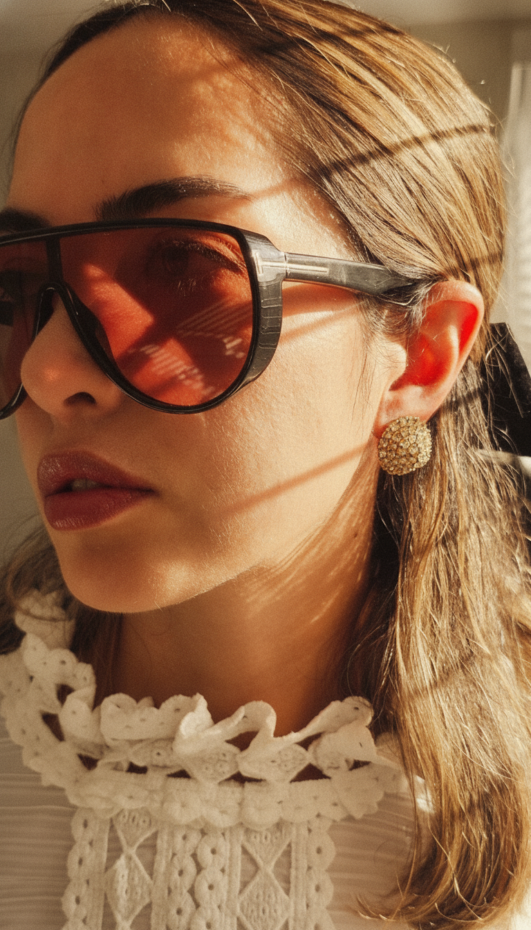 Signed CINER Vintage Gold-Tone Crystal Pavé Dome Clip-On Earrings — 1960s Glamour, All-Over Rhinestone Bombe Style view 2